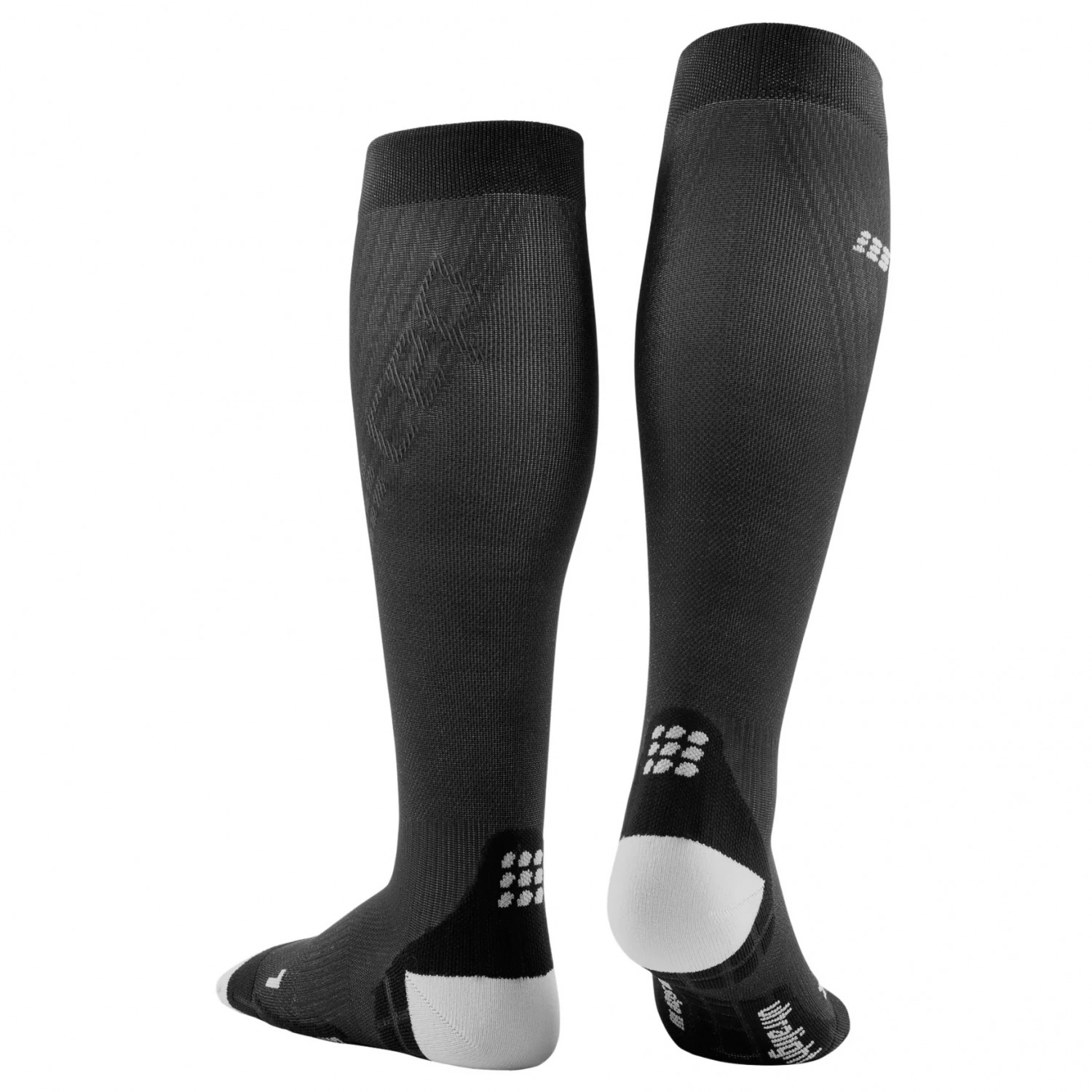 CEP Ultralight Tall Compression Socks Black / Light Grey - Sklep