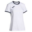 Joma Combi Premium Woman SS Tee White / Navy Blue