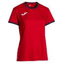 Joma Combi Premium Woman SS Tee Red / Navy Blue