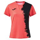 Joma Picasho Woman SS Tee Fluorescent Coral / Black