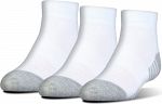 Under Armour HeatGear Junior Low Cut 3P White