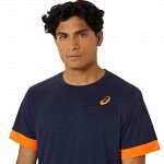 ASICS Court SS Top Midnight / Shocking Orange