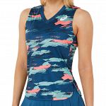 ASICS Women Match Graphic Tank Light Indigo