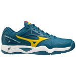 Mizuno Wave Intense Tour 5 AC Moroccan Blue / High Visibility / White