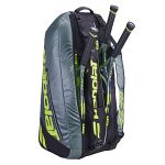 Babolat Pure Aero Gen-10 Racketbag 6R Metallic Grey / Black / Fluo Yellow