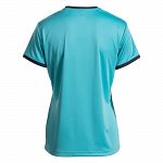 Joma Combi Premium Woman SS Tee Fluorescent Turquoise / Navy Blue