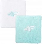 4F Wristband Biały + Miętowy