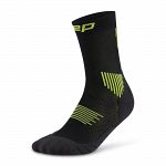 CEP Core Run Mid Cut Socks 5.0 Black / Lime