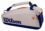 Wilson Roland Garros Premium Thermobag 9R Oyster / Navy
