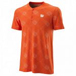 Wilson Power Seamless Henley III Fiesta / White