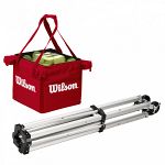 Wilson Teaching Cart & Bag 150 Red - Kosz na piłki