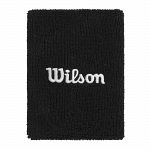 Wilson Wide Terry Wristbands Black