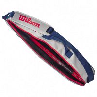 Wilson Junior 3 Pack Racketbag Grey Eqt / Red