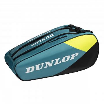 Dunlop SX Club Racketbag 10R Teal / Black / Yellow