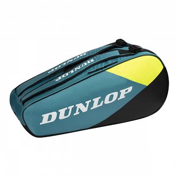 Dunlop SX Club Racketbag 6R Teal / Black / Yellow