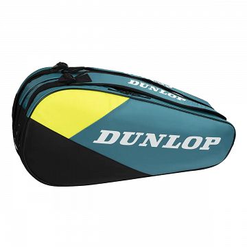 Dunlop SX Club Racketbag 6R Teal / Black / Yellow