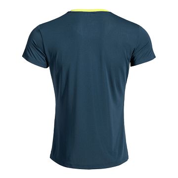 Joma Smash SS Tee Navy Blue / Lime