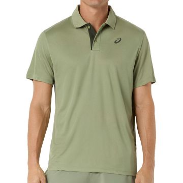 ASICS Court Polo Shirt Khaki Green