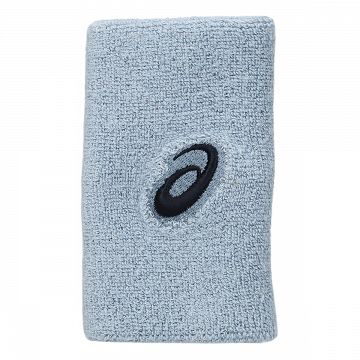 ASICS Long Wristband Pair Grey Blue 2 szt.