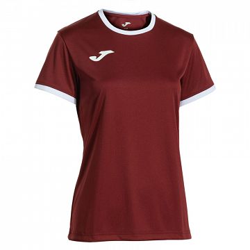 Joma Combi Premium Woman SS Tee Burgundy
