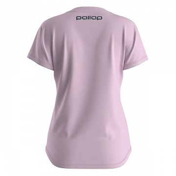 Pallap Women's V-Neck T-Shirt Clear Pink / Carbonium