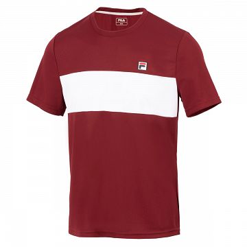 FILA T-Shirt Bosse Cabernet / White Alyssum