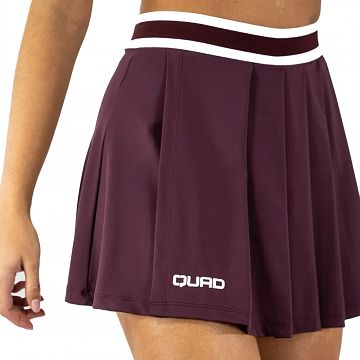 Quad Charm Skirt Burgundy