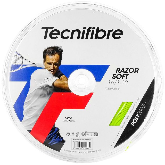 Tecnifibre Razor Soft 1.30 Reel Lime - Szpula 200m