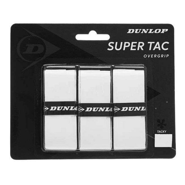 Dunlop Super Tac Overgrip 3Pack White