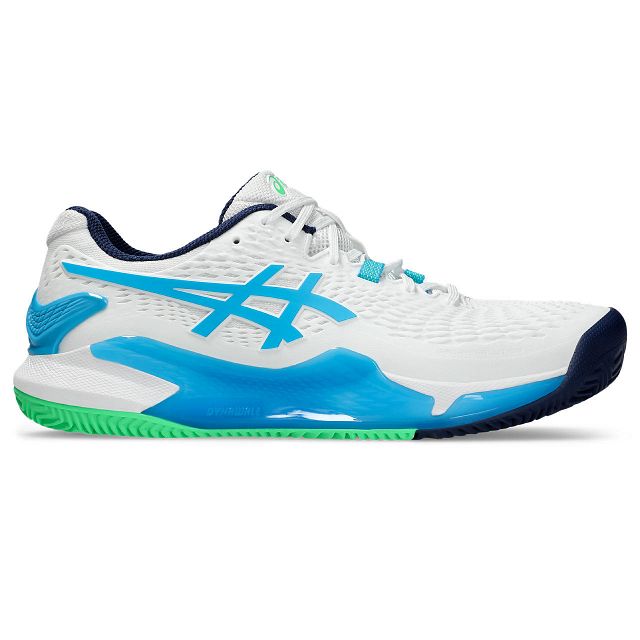 ASICS Gel-Resolution 9 Clay White / Digital Aqua