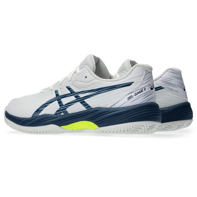 ASICS Gel-Game 9 GS Clay / OC -  White / Mako Blue