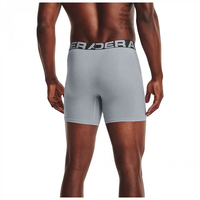 Under Armour Charged Cotton 6in 3-Pack Grey - Bokserki