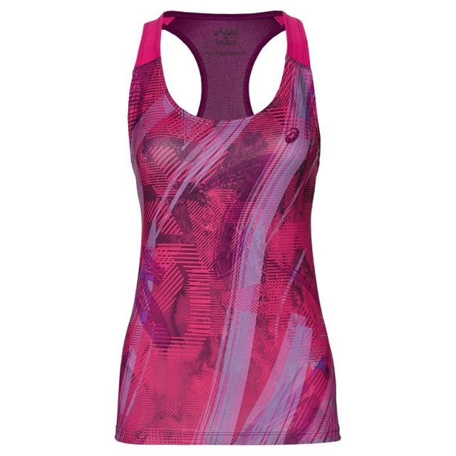ASICS Fitted GPX Tank Red / Violet
