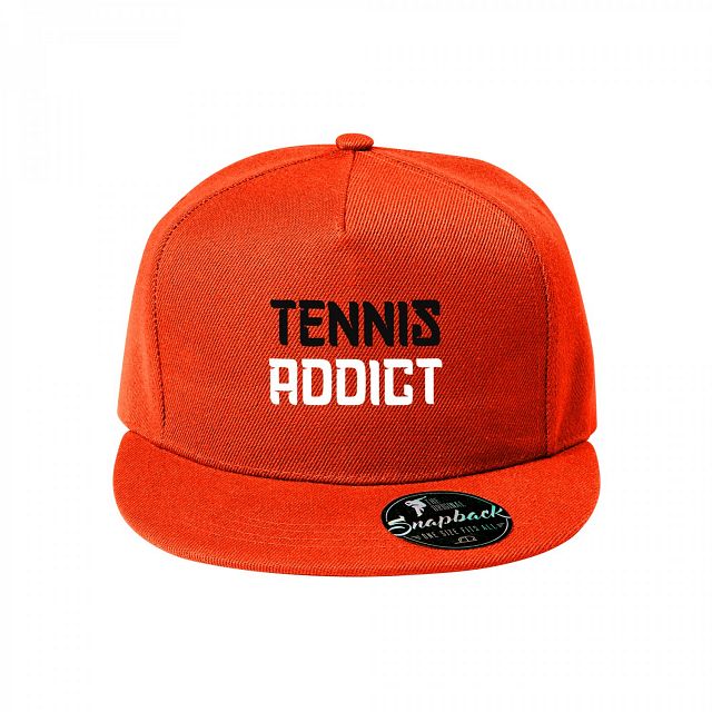 Tennis Addict Promo Snapback Cap Orange