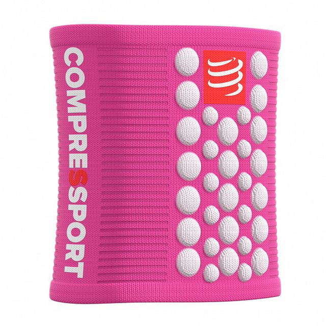Compressport Sweatband 3D Dots Pink / White