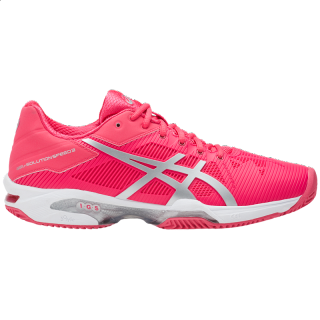 ASICS Gel-Solution Speed 3 Clay Rouge Red / Silver / White