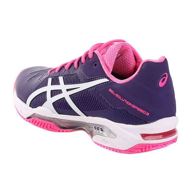 ASICS Gel-Solution Speed 3 Clay Parachute Purple / White / Hot Pink