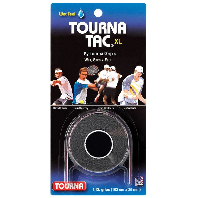 Tourna Tac XL 3Pack Black