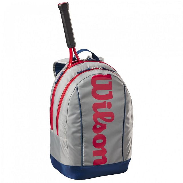 Wilson Junior Backpack Light Grey / Red / Blue