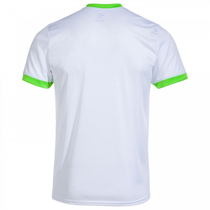 Joma Court SS Tee White / Fluorescent Green