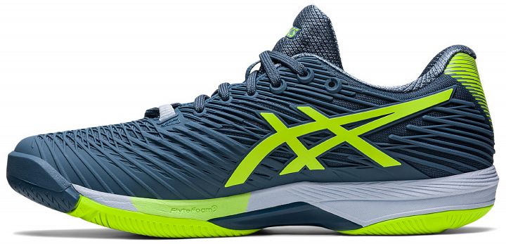 ASICS Solution Speed FF 2 Steel Blue / Hazard Green