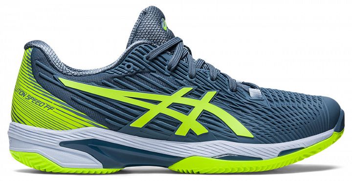 ASICS Solution Speed FF 2 Clay Steel Blue / Hazard Green