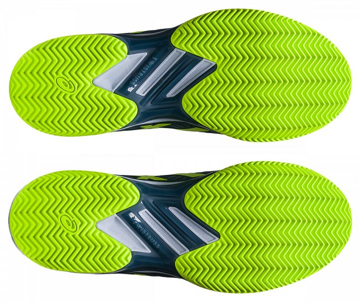 ASICS Solution Speed FF 2 Clay Steel Blue / Hazard Green