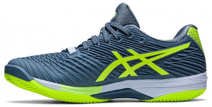 ASICS Solution Speed FF 2 Clay Steel Blue / Hazard Green