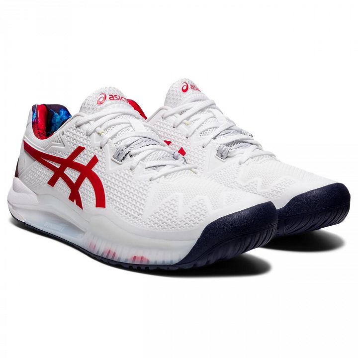 ASICS Gel-Resolution 8 L.E. White / Classic Red