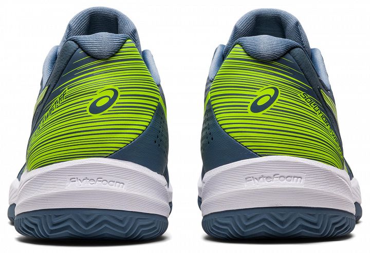 ASICS Solution Swift FF Clay Steel Blue / Hazard Green