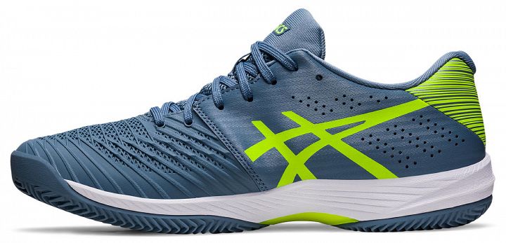 ASICS Solution Swift FF Clay Steel Blue / Hazard Green