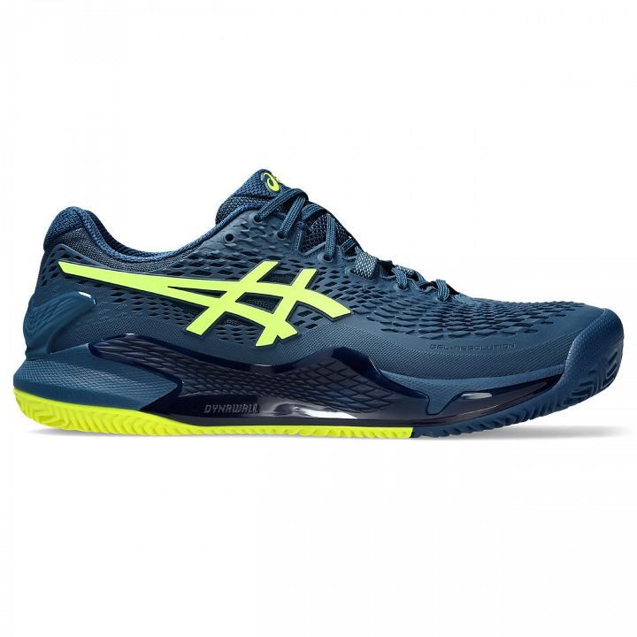 ASICS Gel-Resolution 9 Clay Mako Blue / Safety Yellow