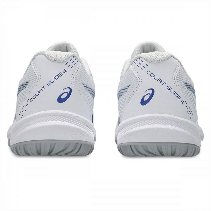 ASICS Court Slide 4 White / Dark Cobalt