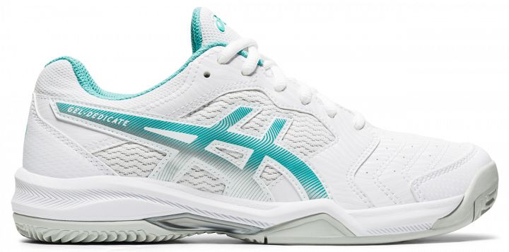 ASICS Gel-Dedicate 6 Clay White / Techno Cyan